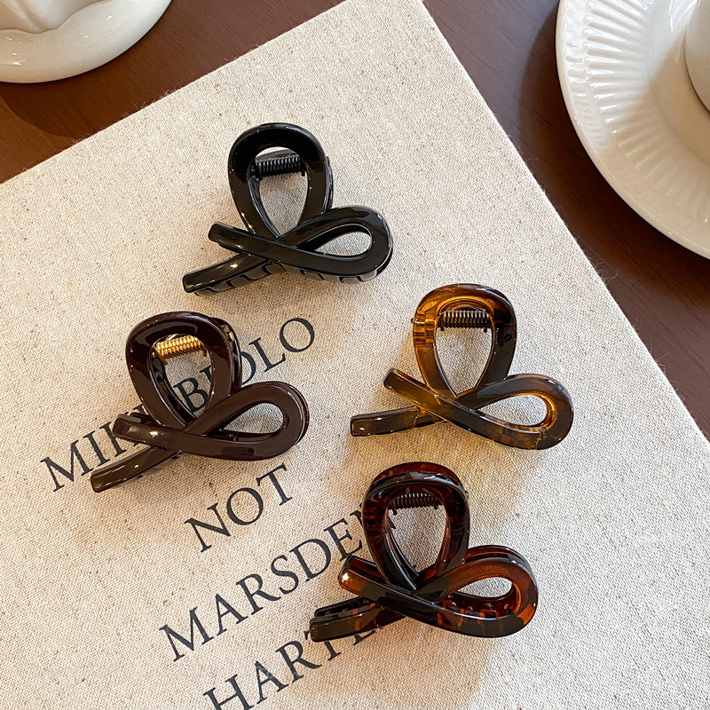 小号蝴蝶结发夹女后脑勺半扎发抓夹气质高马尾鲨鱼夹百搭发卡头饰,淘宝优惠券,粉丝福利购,淘宝优惠卷