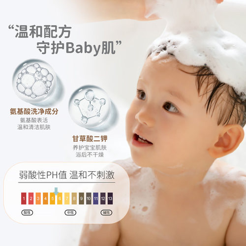 kokorolove初葆婴儿宝宝儿童洗发水沐浴露二合一新生儿专用旗舰店 - 图1