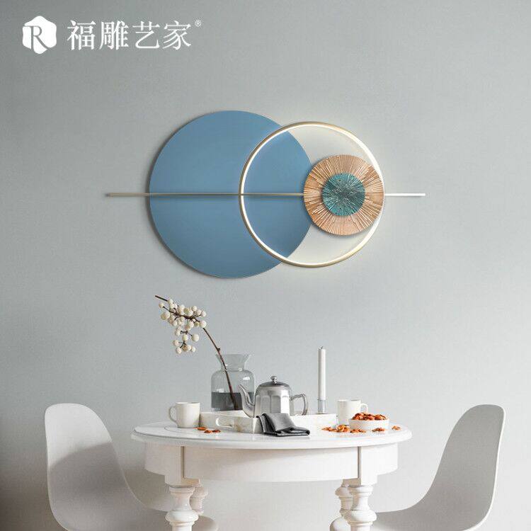 北欧客厅沙发背景墙面装饰壁挂轻奢现代简约卧室餐厅铁艺壁