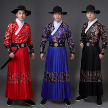 Yankou Ku Ming-made Han clothes Mens embroidered Spring Knife Flying Fish Suit Clothing clothing Python Robe for the dress of the Ming Dynasty