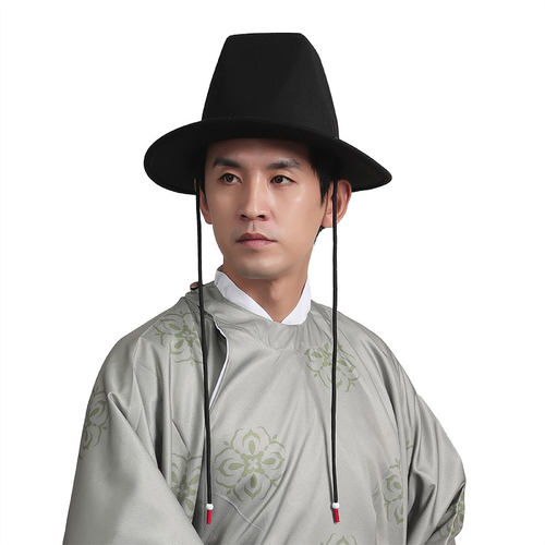 炎蔻明制帽子儿童汉服飞鱼服锦衣卫配帽大圆帽乌纱帽翼善冠官帽男 - 图0