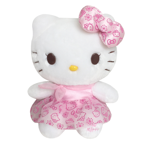 长亿Hello Kitty猫咪牛仔刺绣美乐蒂毛绒玩具亲爱的热爱同款公仔