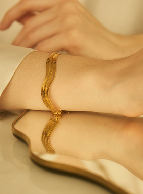 joystone意大利蛇骨手链时尚欧美