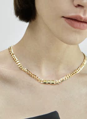 巧克力古巴项链小众设计时尚女