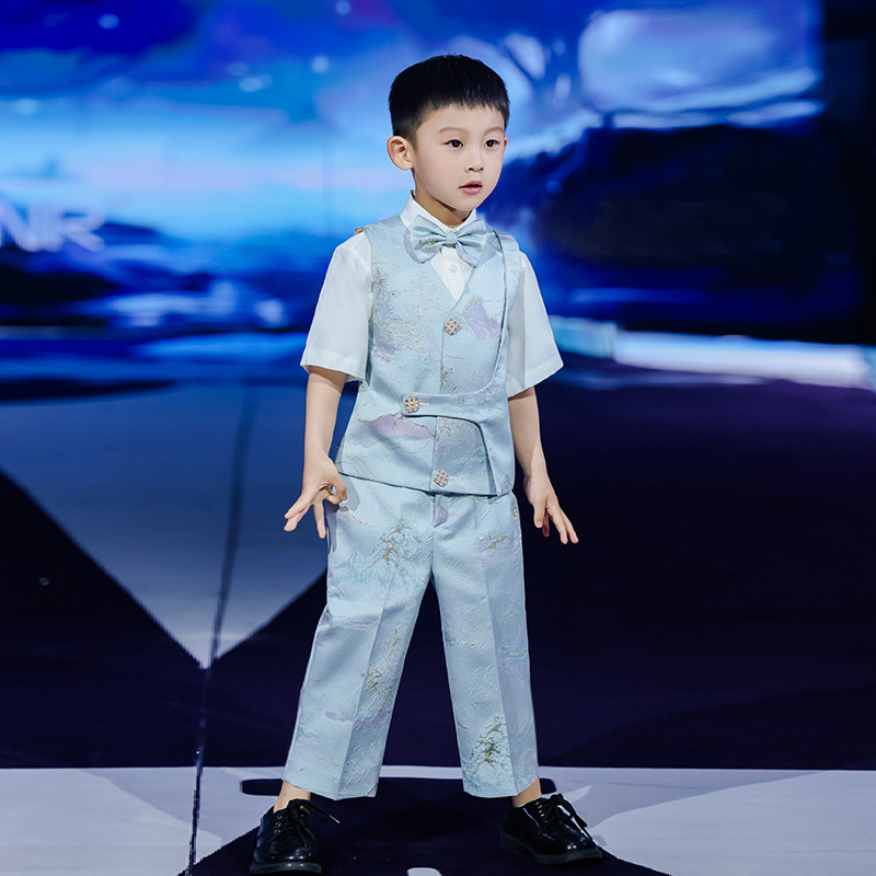 男童西装套装走秀潮服儿童主持人花童钢琴演出服小男孩朗诵表演服,淘宝优惠券,粉丝福利购,淘宝优惠卷