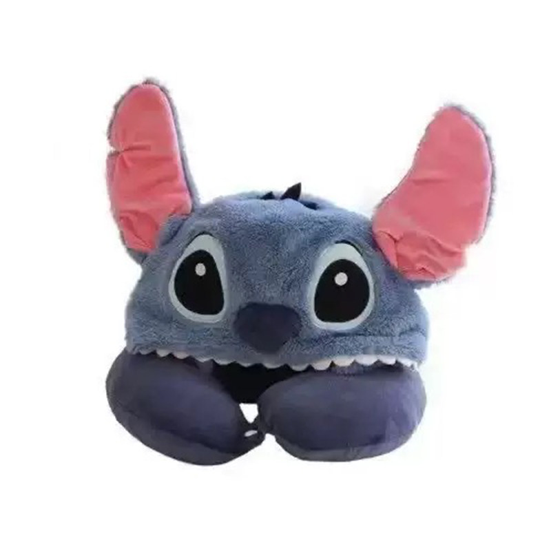 可爱史迪仔u型枕连帽旅行睡觉秋冬季长途护颈椎脖子办公室带帽子,淘宝优惠券,粉丝福利购,淘宝优惠卷