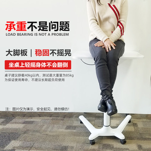 升降电脑桌可移动床边桌子家用办公学习桌小户型简易书桌客厅书房 - 图2