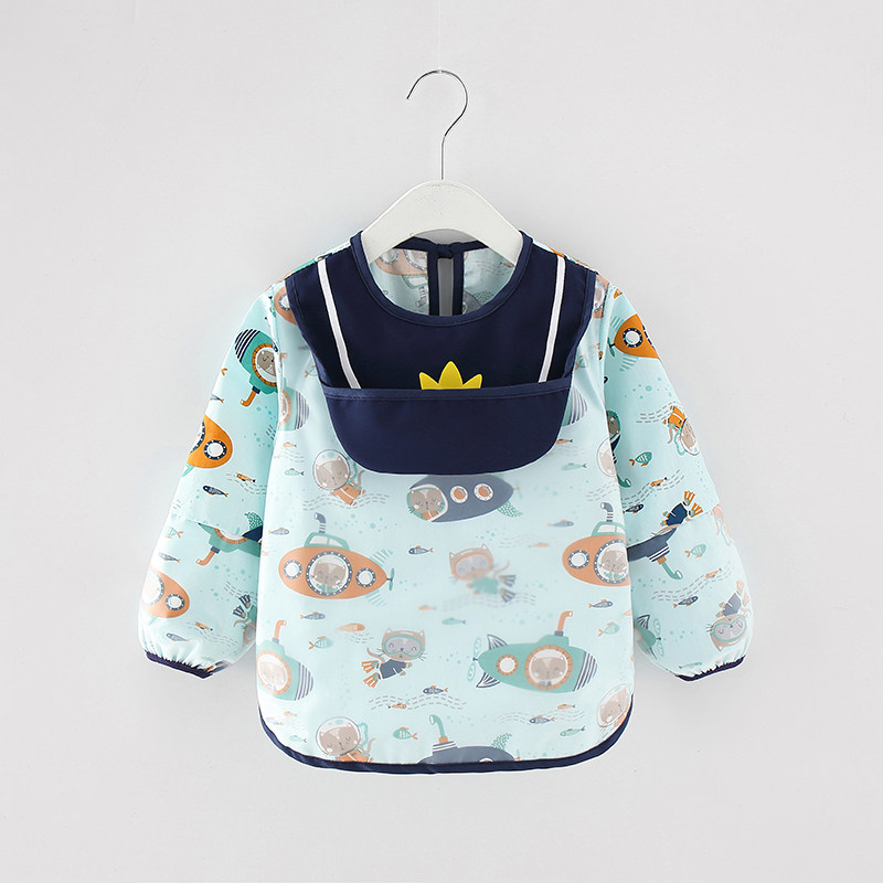 宝宝吃饭衣儿童罩衣防水防脏秋冬围裙男孩女宝围兜婴儿饭兜反穿衣,淘宝优惠券,粉丝福利购,淘宝优惠卷