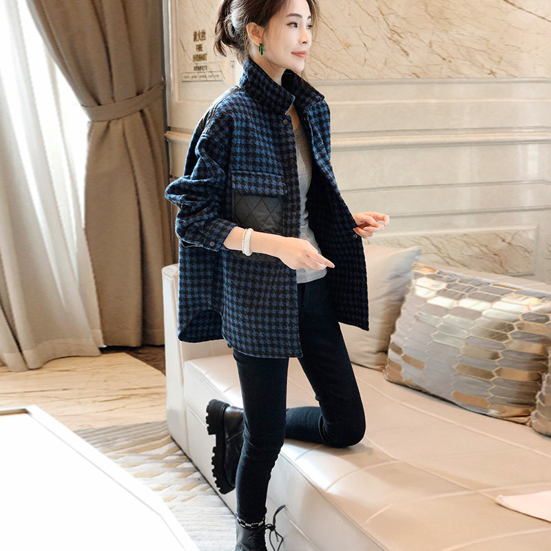 磨毛加厚格子洋气设计感休闲衬衫 崇妍衬衫