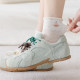 Gray striped socks for women cartoon color matching puppy stockings