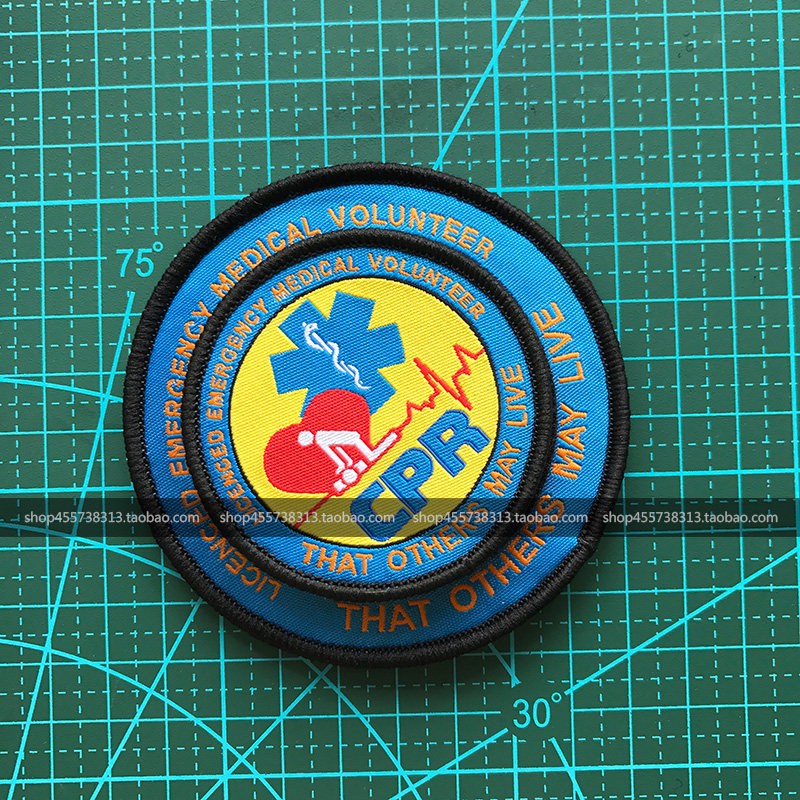 反光急救徽章臂章生命之星魔术贴章急救医疗士气章背包贴章布贴_虎窝淘