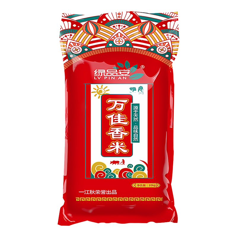 绿品安万佳香米20斤+绿品安有机山茶油2L+黑木耳240g+百合干500g