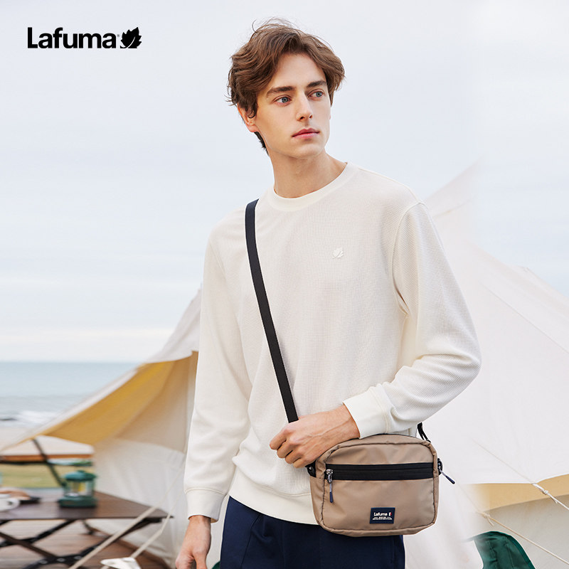 LAFUMA乐飞叶户外通勤休闲运动华夫格卫衣男套头圆领上衣打底长T,淘宝优惠券,粉丝福利购,淘宝优惠卷