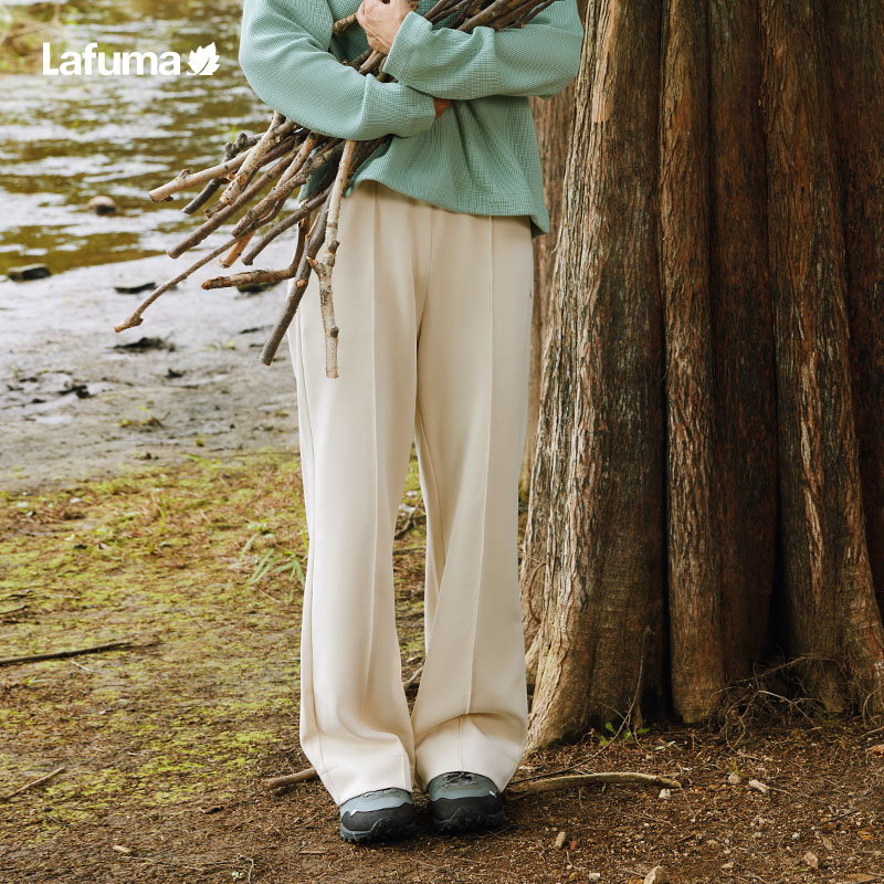 LAFUMA乐飞叶户外通勤宽松弹力休闲裤阔腿卫裤女时尚显瘦运动长裤 - 图2