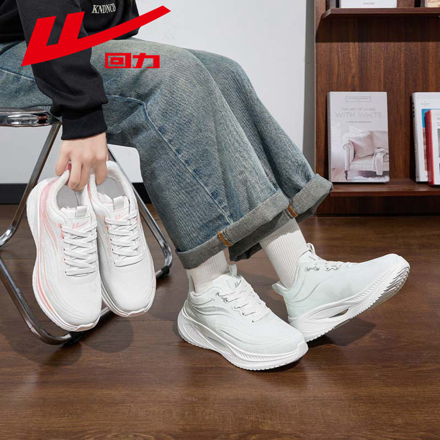 回力女鞋冬季加绒运动鞋2025新款轻便缓震保暖棉鞋软底跑步休闲鞋,淘宝优惠券,粉丝福利购,淘宝优惠卷