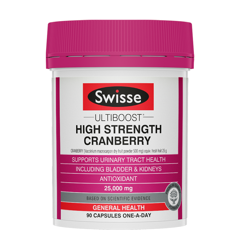 swisseNHL海外专卖Swisse高浓度蔓越莓胶囊90粒改善私处不适经期不适0