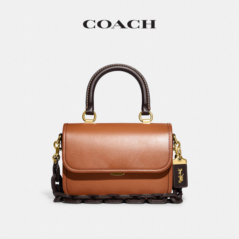 COACH/蔻驰女士拼色ROGUE顶部手柄手袋 - 图0