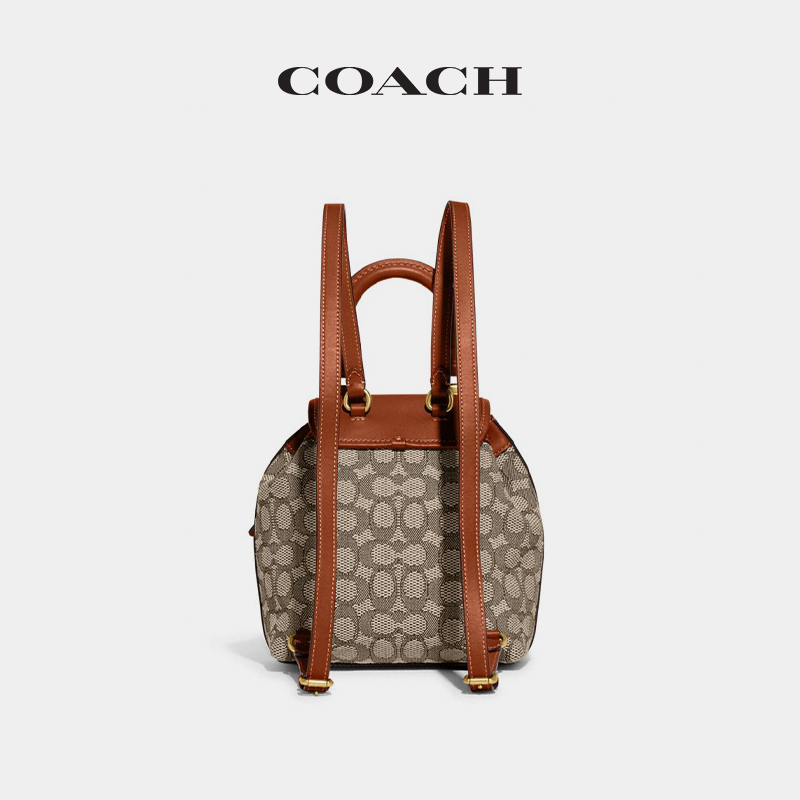 COACH/蔻驰女士经典标志RIYA 21号双肩包 - 图1