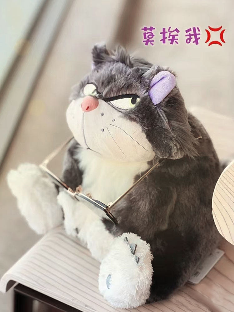 路西法玩偶坏猫咪毛绒玩具睡觉抱枕 瑶星母婴毛绒布艺类玩具