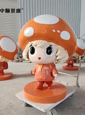 玻璃钢卡通雕塑定制布朗熊现货彩绘人物模型商场美陈摆件生产厂家