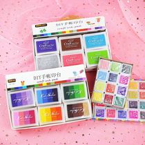 12 12 color 24 color color printed mud suit Handbill sponge Gradual Layer Indian hand finger Painted Rubber Stamp Handbill Seal Imprinted Clay