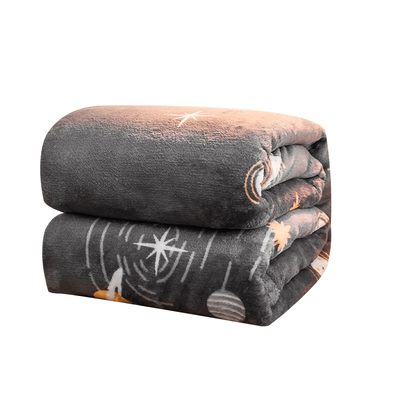 法兰绒毛毯子毛巾被子珊瑚绒人床单 彩娅休闲毯/毛毯/绒毯