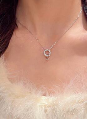 韩版戒指项链小众轻奢高级感饰品气质百搭锁骨链简约可爱