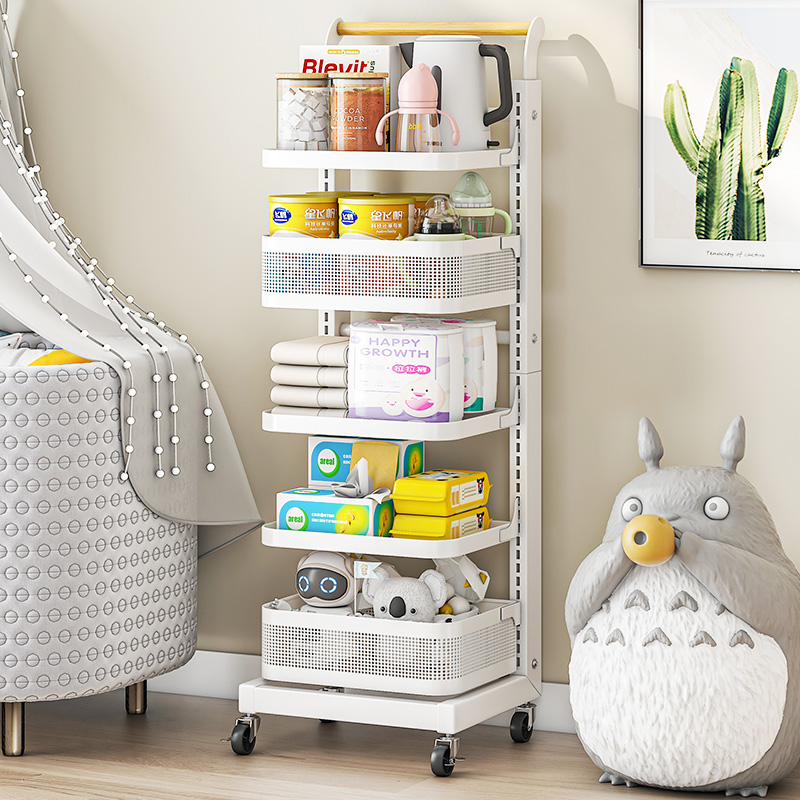 床头小推车婴儿床边用品储物架玩具 卡度恩整理架/置物架/收纳架