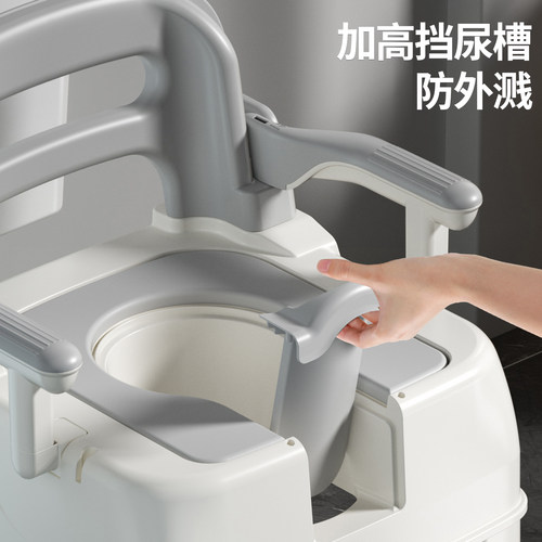 蹲厕所坐便凳老人移动马桶椅子孕妇蹲坑神器家用结实便携式辅助架 - 图0