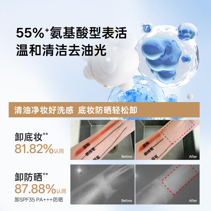 RNW抛光洗面奶女焕亮保湿洁面乳男士深层清洁毛孔卸淡妆抗氧抗糖