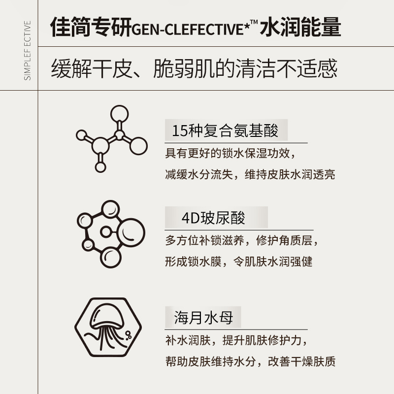 佳简氨基酸洗面奶男女深层清洁控油洁面泡沫绵密温和敏感肌可用 - 图3