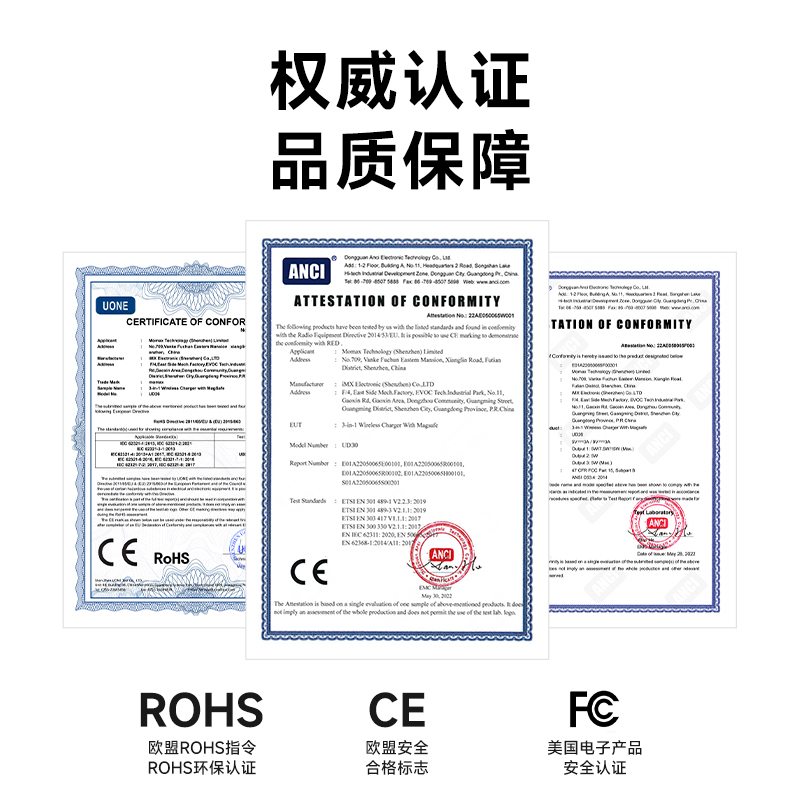 MOMAX摩米士适用于苹果无线充电器手表MFM认证iPhone15ProMax手机15W快充14pro13折叠magsafe磁吸充电板底座 - 图3