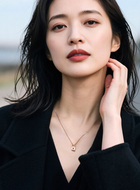 爱心锁项链apmMONACO情侣