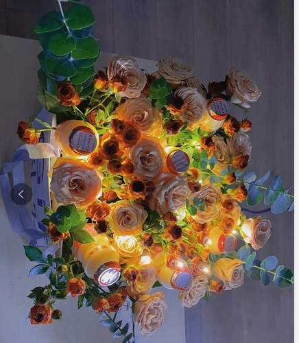 卡布奇诺玫瑰花巧克力泡泡鲜花云南斗南全国直发玫瑰混搭花束水养 - 图3