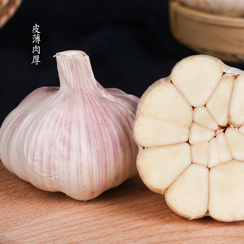 河南干大蒜10斤装农家大蒜头干蒜杞县大蒜5斤紫皮蒜种子3斤1斤