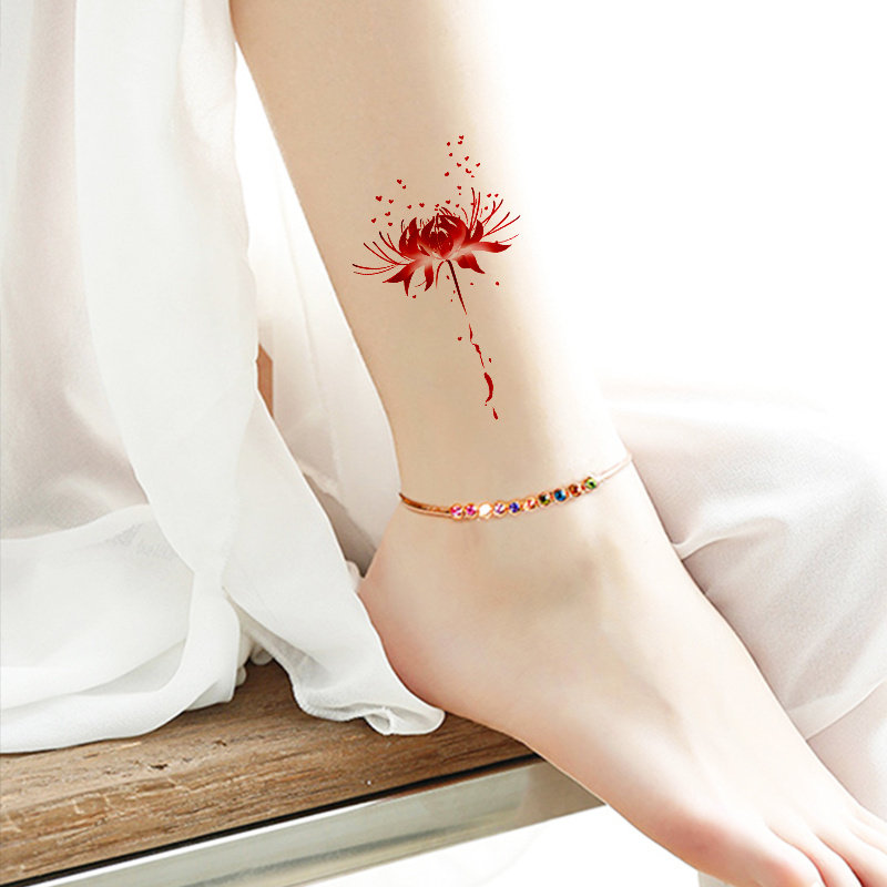 纹身贴锁骨花 新人首单立减十元 21年8月 淘宝海外