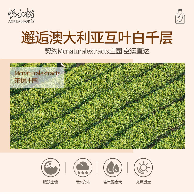 悦小树茶树面部单方祛痘印控油护肤 悦小树单方精油