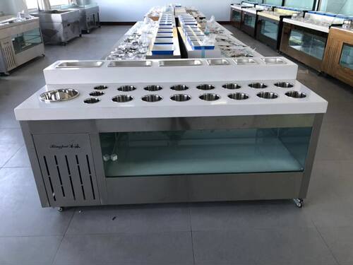火锅店商用冷藏保鲜自助调料台沙拉台小料蘸料台餐厅海底捞酱料台 - 图0