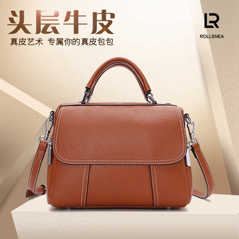 rollsnea新款mini中号真皮波士顿包 劳斯尼亚女士包袋