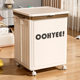 Clothes storage box household flip large capacity with pulley