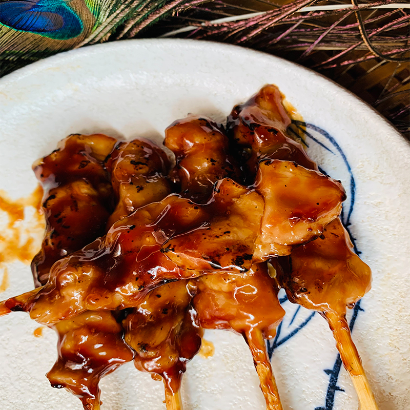 大成照烧鸡肉串微波日式黑椒盐味炭烧鸡腿肉串罗森脆骨丸半成品 - 图0