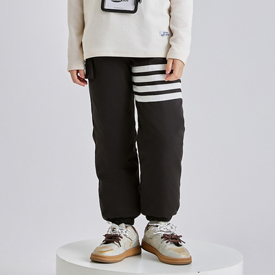 雅鹿儿童加厚羽绒裤户外保暖冬季新款滑雪男女童裤子