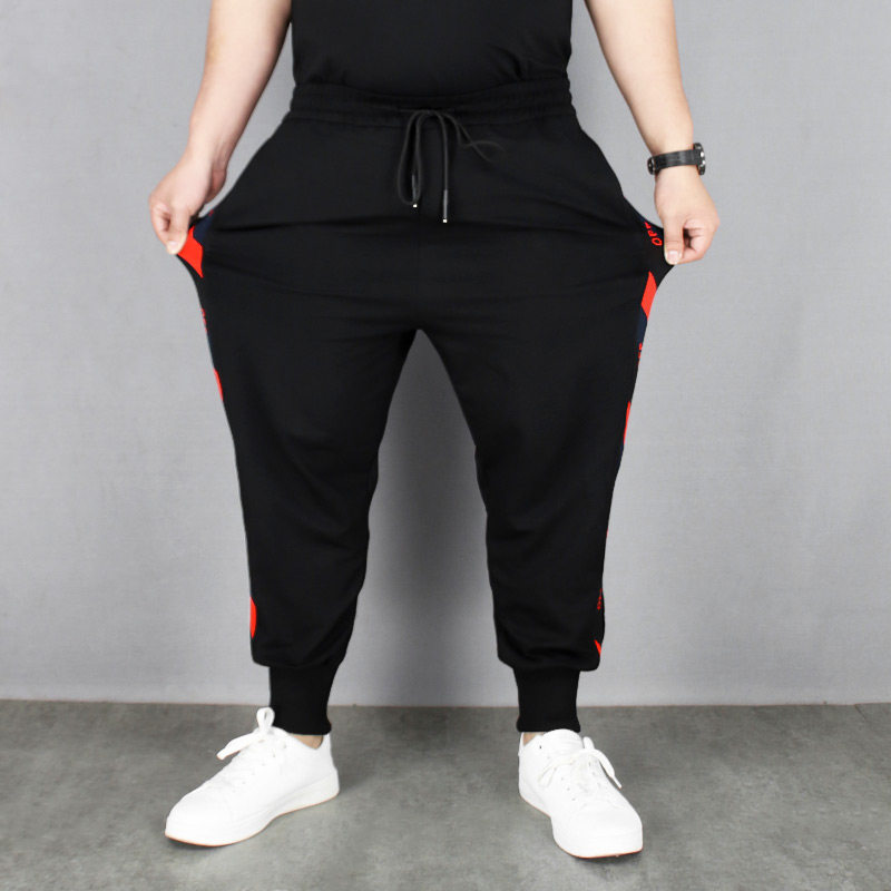 加大加肥宽松春秋季潮男弹力男裤子 潮驼伦休闲裤