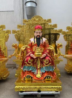 木雕定制定做寺庙佛像神像供奉订制来料加工菩萨关公人物彩绘摆件