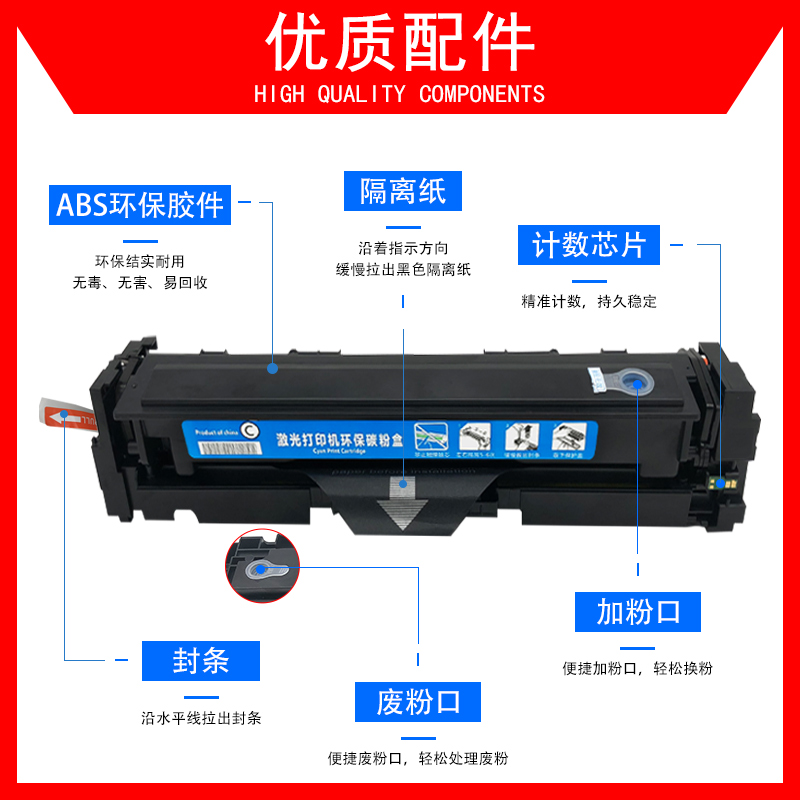 科尉适用佳能CRG-055硒鼓LBP663Cdw 663Cdn粉盒664Cx MF742Cdw MF746Cx MF744CDW彩色激光打印一体机碳粉晒鼓-图2