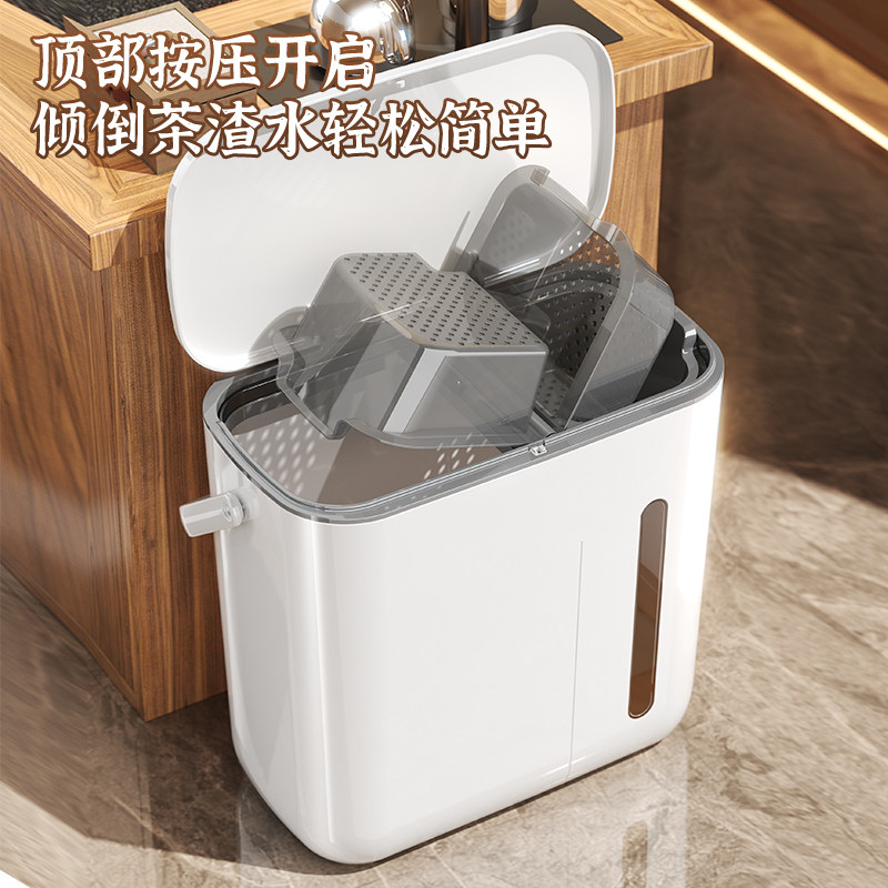 中式茶桶茶盘茶水桶排水管茶渣分离过滤垃圾桶茶台茶具配件废水桶,淘宝优惠券,粉丝福利购,淘宝优惠卷