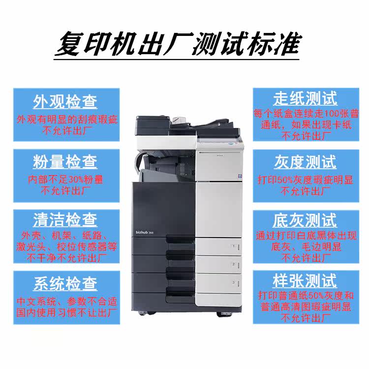 柯美a3c360c368c458复印黑白复合机 米门子复合复印机