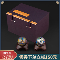 Baoding Iron Balls Bronze tire pinch enamel Jingtai Blue Fitness Ball Seniors to play hollow health care ball