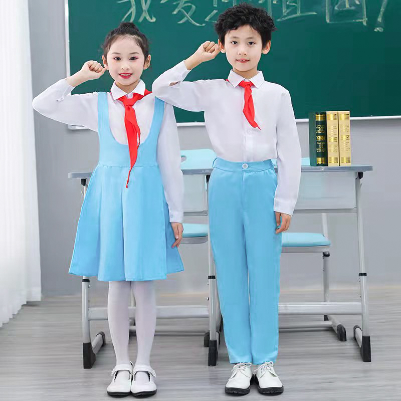 六一儿童合唱演出服中小学生大合唱服冯琳同款诗歌朗诵表演服夏装