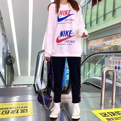 绒莉姿新款男女同款韩版宽松风卫衣 绒莉姿卫衣/绒衫